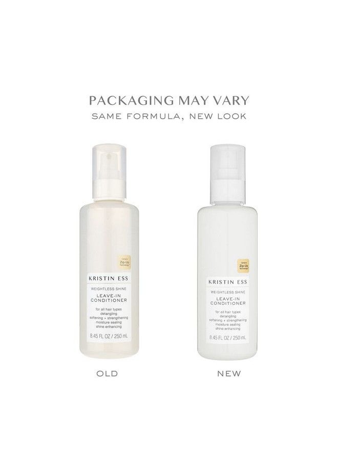 Kristin Ess Hair Weightless Shine Leavein Conditioner Spray For Dry Damaged Hair Detangler Spray Softening + Strengthening Moisture Sealing Paraben And Phthalate Free 8.45 Fl. Oz. Pack Of 2  - Image 3