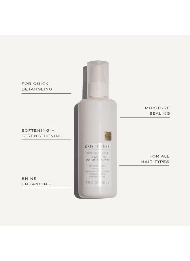 Kristin Ess Hair Weightless Shine Leavein Conditioner Spray For Dry Damaged Hair Detangler Spray Softening + Strengthening Moisture Sealing Paraben And Phthalate Free 8.45 Fl. Oz. Pack Of 2  - Image 4