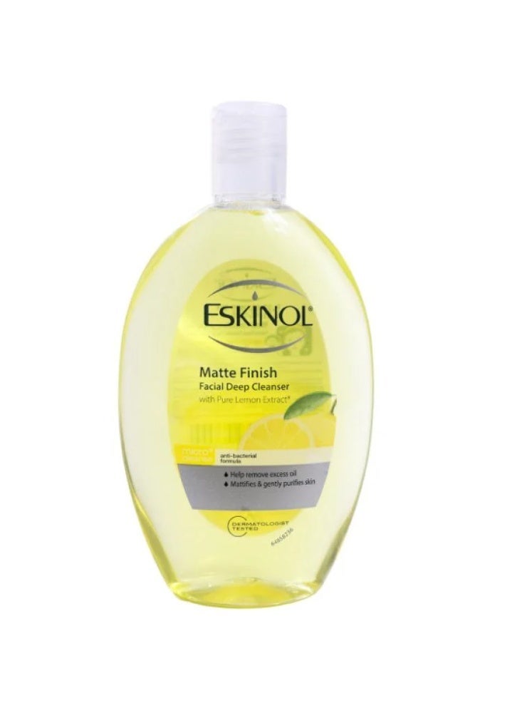 Eskinol Matte Finish Facial Deep Cleanser With Pure Lemon Extract 225ml Bundle 3 pieces - Image 2