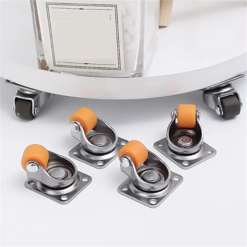 عجلات أثاث أورانج العالمية من المطاط الناعم تدور 360 درجة لصناديق تخزين القمامة - Image 5