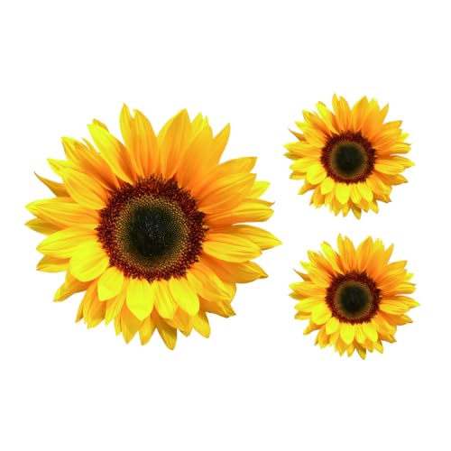 Fsforcar Sunflower Vinyl Car Sticker, Scratch Cover Yellow Flower Bumper Decal for Automotive, Motocycle, Home Decor - Image 5