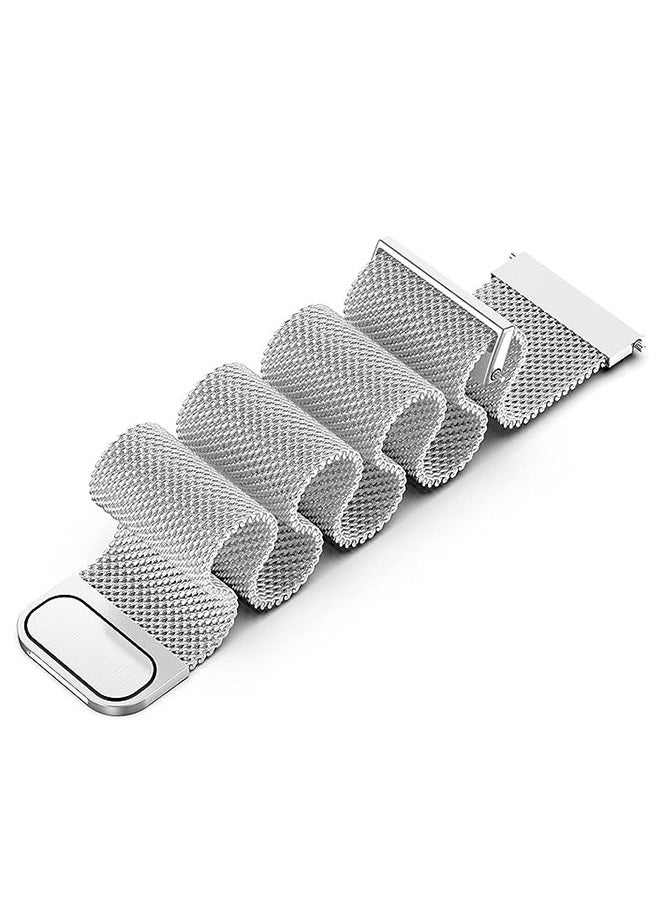Muyixin - 22mm Band Universal HUAWEI watch 3（46cm）(48cm）Nylon Weave Bracelet Smart Watch Metal Magnetic Loop Back Strap - Image 1