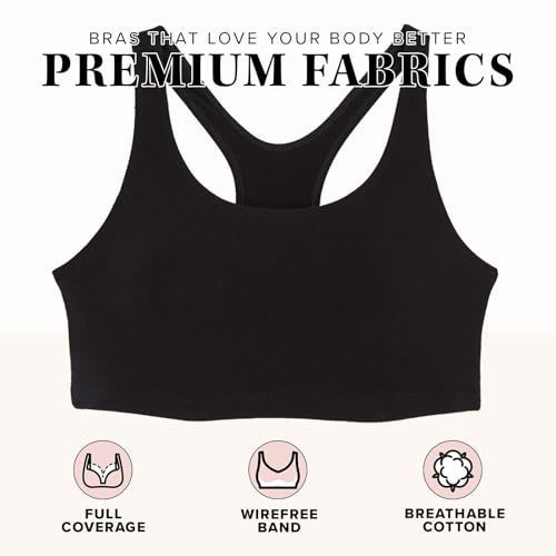 Leading Lady Sports Bra for Women - The Serena Wirefree Sports Bra - Black - Image 5