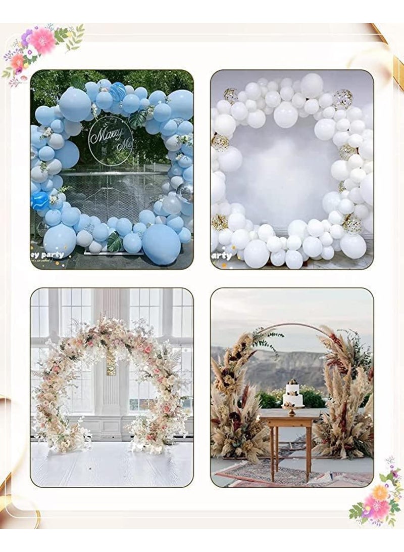 GT-Wheel Balloon Arch Round Backdrop Stand Reusable Metal Circle Frame Arch Stand for Wedding Birthday Party - Image 5