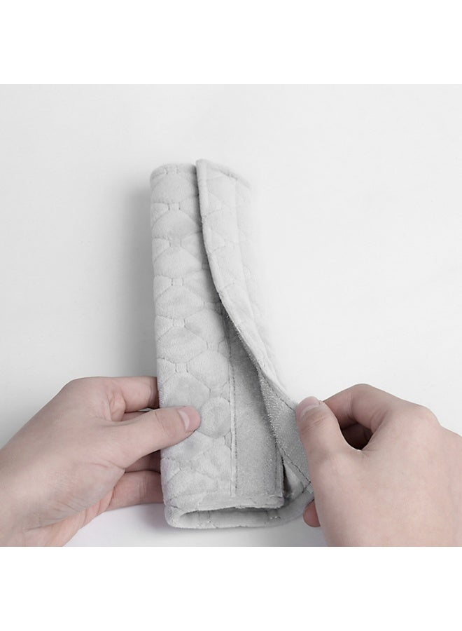 2 Pcs Universal Car Seatbelt Pads Cover, Shoulder Seatbelt Pads Cover, Safety Belt Strap Shoulder Pad for Adults and Children(Gray) - Image 3