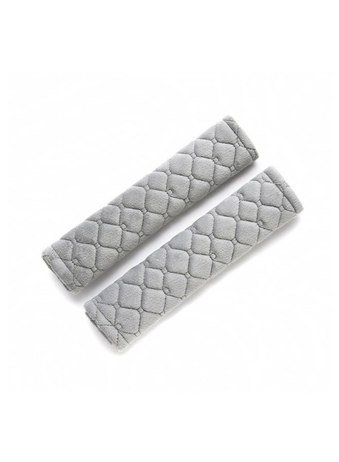 2 Pcs Universal Car Seatbelt Pads Cover, Shoulder Seatbelt Pads Cover, Safety Belt Strap Shoulder Pad for Adults and Children(Gray) - Image 1