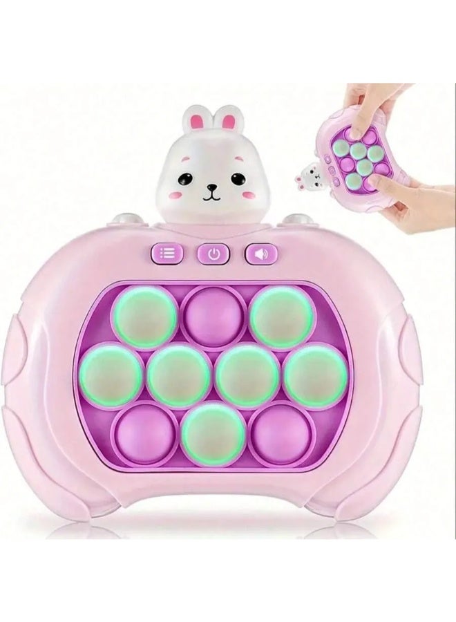 TOY GARDEN Quick Push Electronic Pop Light Up Puzzle Game for Kids - Decompression Sensory Pop Bubble Toy, Push Button Fidget Game for Boys & Girls, Stress Relief Birthday Gift - Image 1