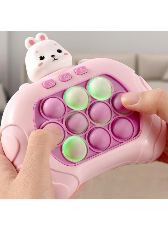 TOY GARDEN Quick Push Electronic Pop Light Up Puzzle Game for Kids - Decompression Sensory Pop Bubble Toy, Push Button Fidget Game for Boys & Girls, Stress Relief Birthday Gift - Image 2