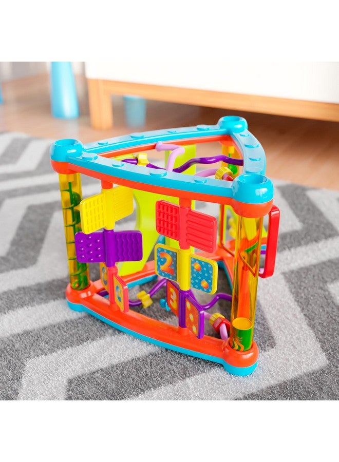 Lollipop Interactive Toddler Activity Triangle - Montessori Toys for Toddlers - Activity Cube for Play and Learning Educational Busy Cube with Shapes, Colors, and Spinners - Image 5