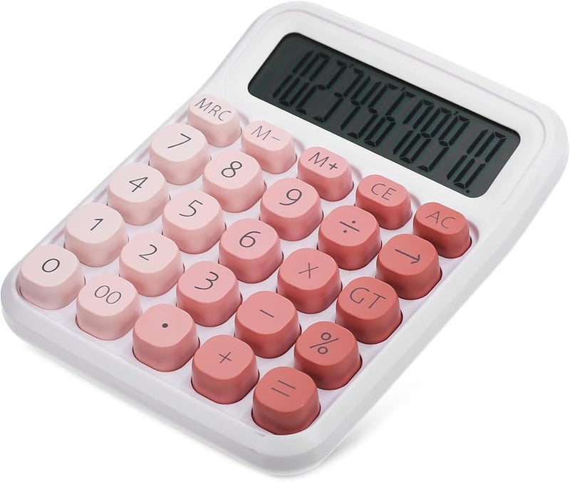 Artibetter Large Display Mechanical Calculator 2 Pack Cute Design User Friendly Buttons Battery Powered - Image 5