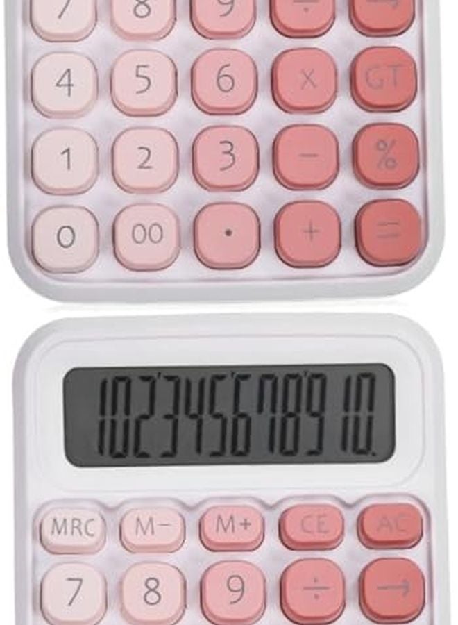 Artibetter Large Display Mechanical Calculator 2 Pack Cute Design User Friendly Buttons Battery Powered - Image 1