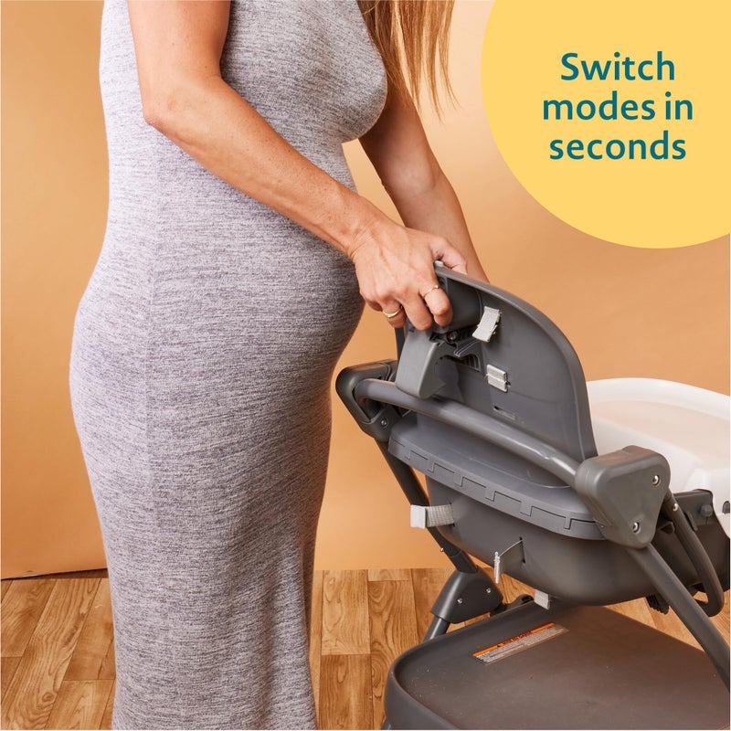 The First Years Foldable Toddler Tower and High Chair - 2-in-1 Baby High Chair and Toddler Step Stool - Adjustable Grow with Me Height - Folds Flat & Easy to Clean - Kids Stool with Non-Slip Surface - Image 4