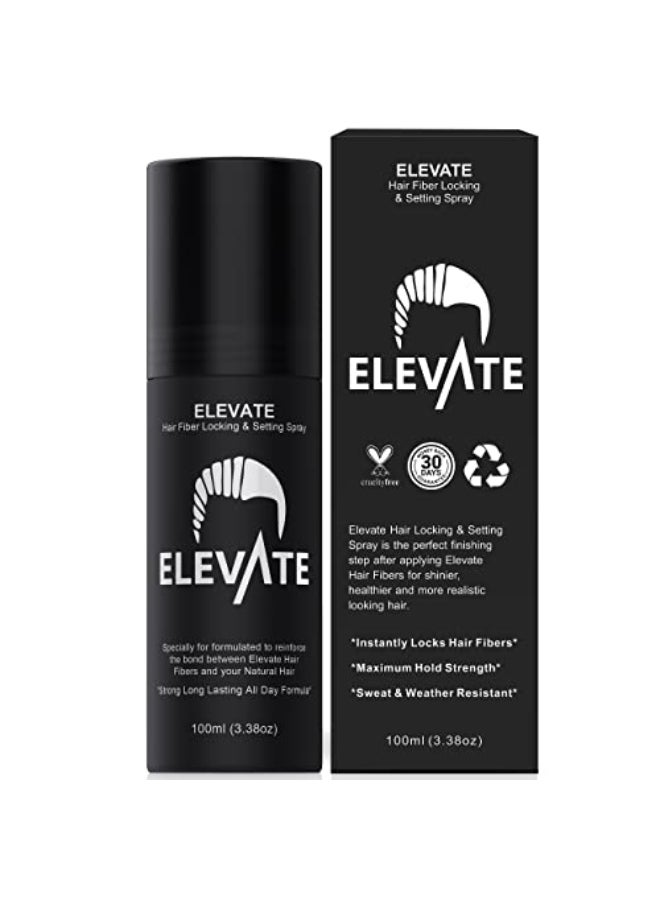 Elevate Hair Fiber Locking Setting Hold Spray New Advanced Long Lasting Formula 26 Month Supply Strong Formula for Wind Sweat and Weather Resistant for Men and Women - Image 1