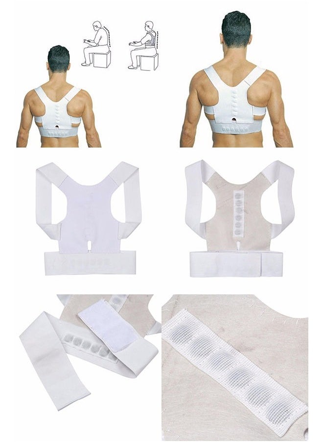 Fitness World - Adjustable back and shoulder support and posture corrector belt - Image 1