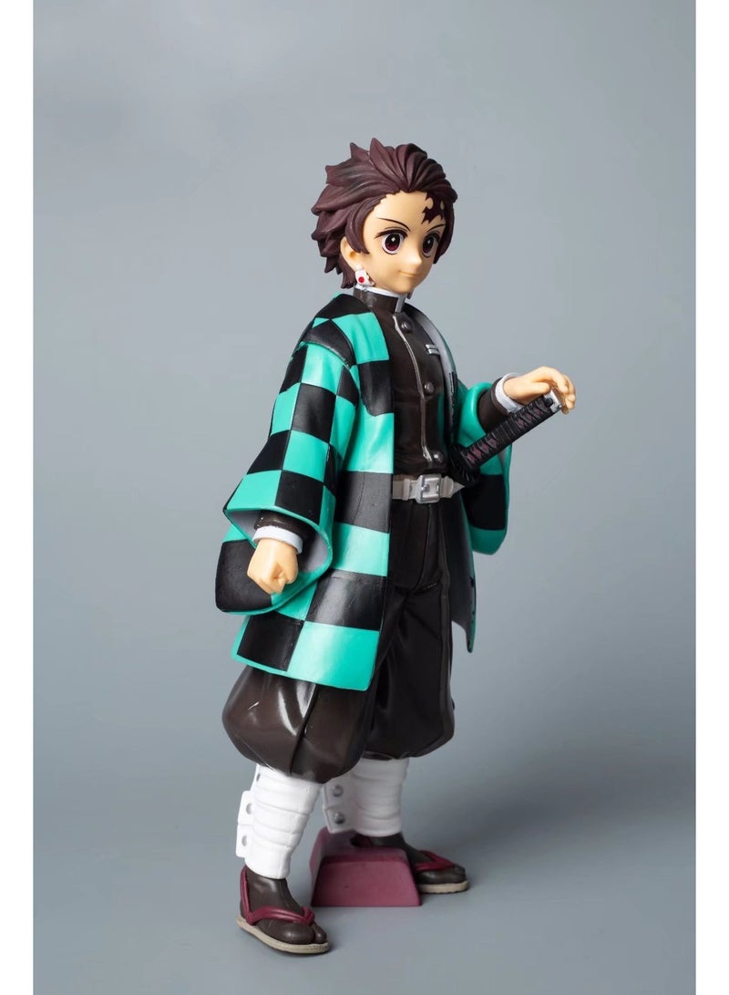 HALAMODO The Super-sized Standing Tanjirou Assembly Handmade Model Desk Decoration Toy 24 cm - Image 3