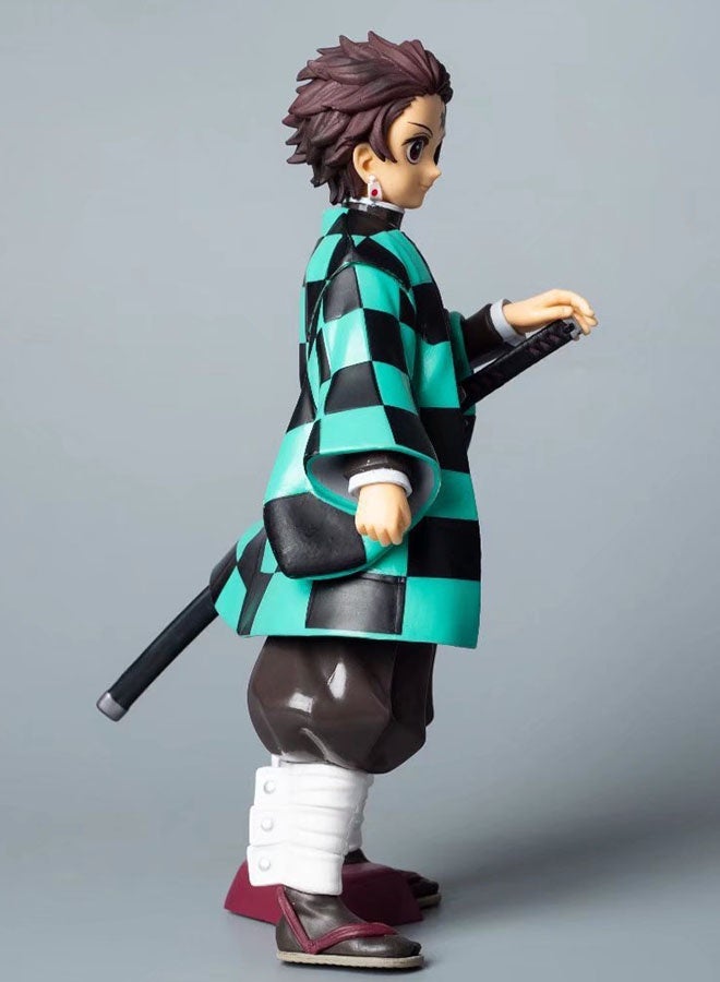 Halamodo The Super-sized Standing Tanjirou Assembly Handmade Model Desk Decoration Toy 24 cm - Image 5