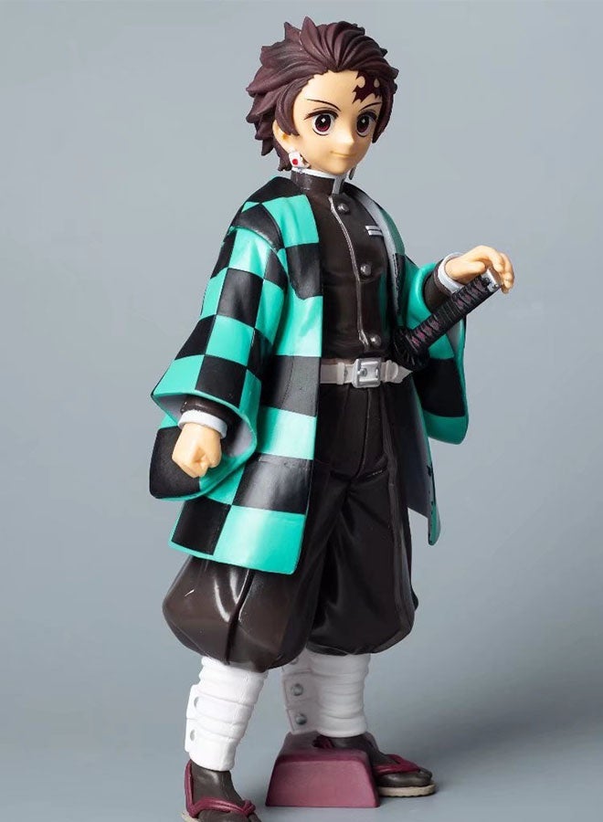 Halamodo The Super-sized Standing Tanjirou Assembly Handmade Model Desk Decoration Toy 24 cm - Image 4