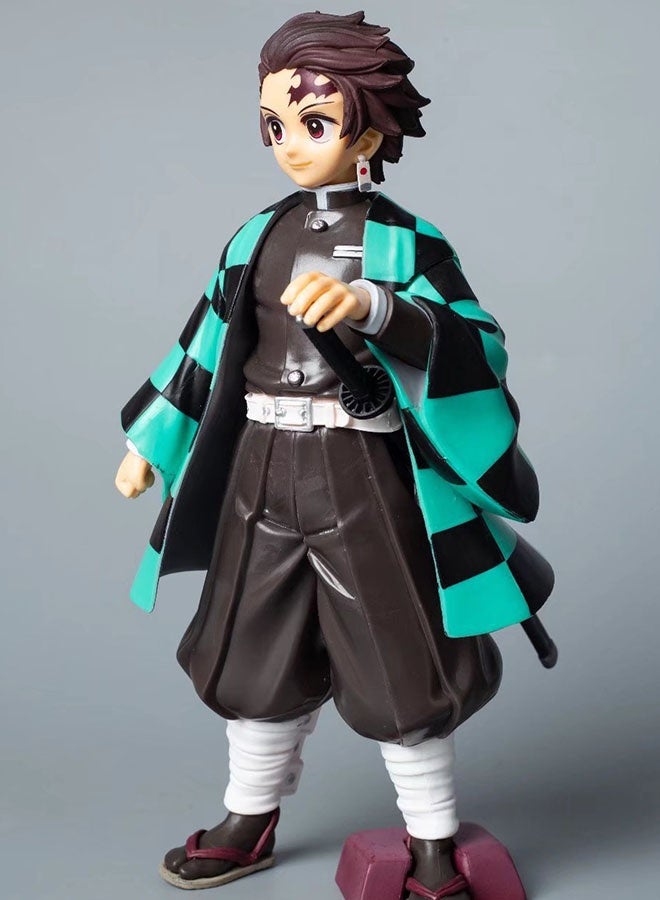 Halamodo The Super-sized Standing Tanjirou Assembly Handmade Model Desk Decoration Toy 24 cm - Image 2