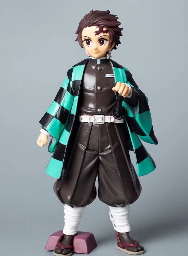 Halamodo The Super-sized Standing Tanjirou Assembly Handmade Model Desk Decoration Toy 24 cm - Image 1