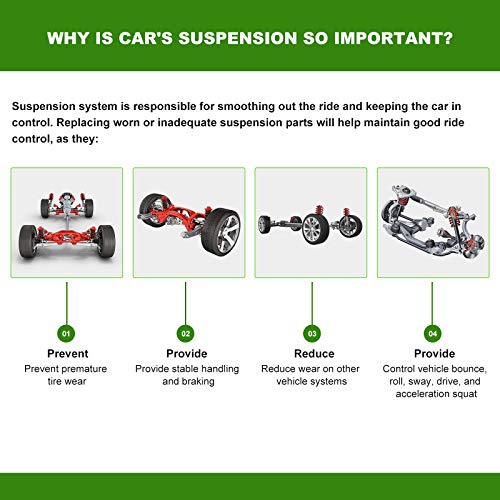 SCITOO 2pcs Suspension Kit 2 Rear Sway Bar Link fit 1997-2004 for Dodge Dakota 1997-2006 for Jeep TJ 1997-2006 for Jeep Wrangler K80244 - Image 4