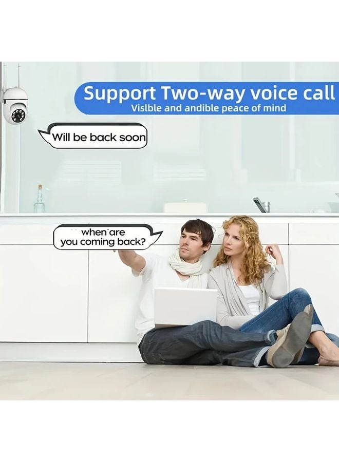 2Pcs AI Motion Detection Security Camera Full Color Night Vision Two Way Audio - Image 3