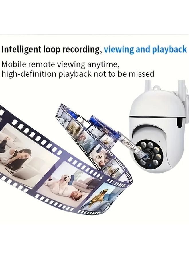 2Pcs AI Motion Detection Security Camera Full Color Night Vision Two Way Audio - Image 4