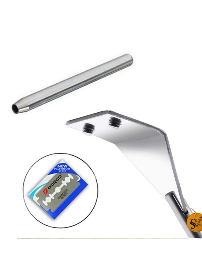 Sage Square Aquarium Scraper, Light & Durable, Stainless Steel, Safety Protection, Perfect Cleaning, Replaceable Blade, Safe Storage, Very Solid & Easy Installation,  - Image 5