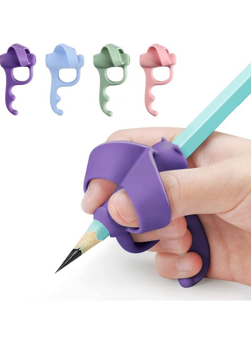CMGTYYD - CMGTYYD 4Pack Pencil Grips for Kids,Handwriting Grip,Pen Grips Trainer for Beginners,Silicone Pencil Grips,Handwriting Aid Correction Tool for Preschoolers Kindergarten Children,School Supplies - Image 1