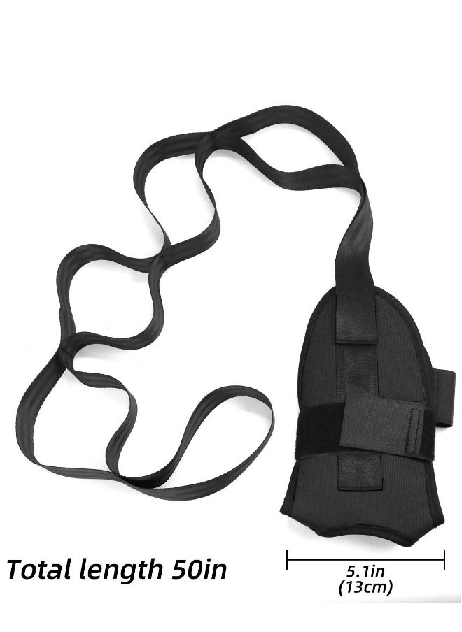 Generic Yoga Stretching Strap, Yoga Strap for Stretching , Ankle Ligament Stretcher Belt with Loops, Ligament Stretch Band, Soft Leg Stretcher, Good for Plantar Fasciitis, Fitness Leg Stretcher  - Image 1