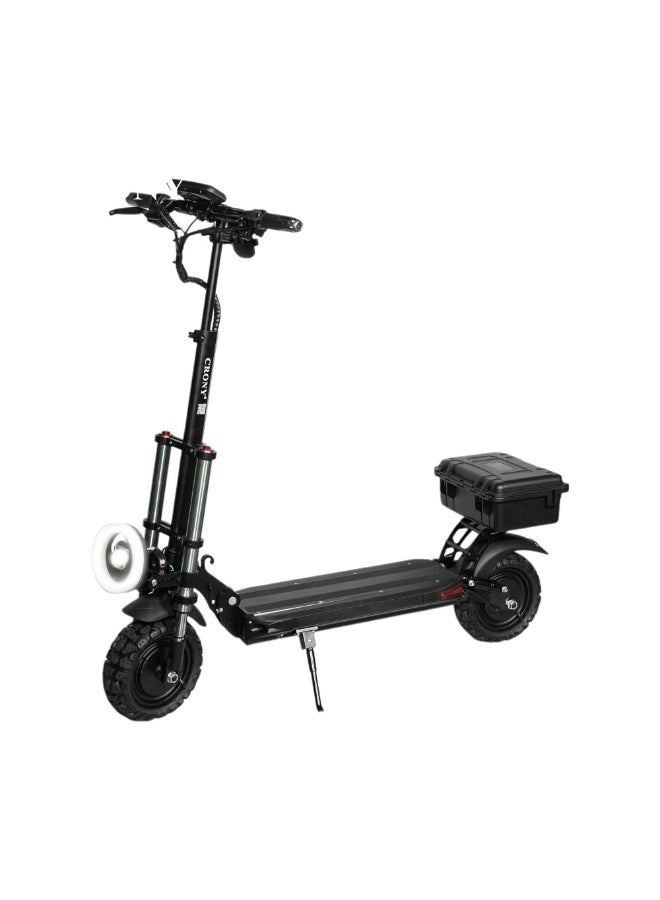 CRONY V18 Black high-performance electric scooter with dual 1500W motors for powerful acceleration & smooth rides, max speed 40 KM/H. Fitted with a 48V 18AH battery, it achieves a single-charge driving range of 30–60 KM Adult Commuting Delivery Urban Travel - Image 1
