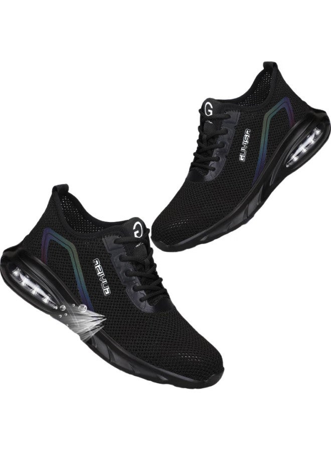 WELDON Shield Men'S Breathable Steel Toe Anti-Smashing Anti-Stab Soft Bottom Ultra-Light Work Site Safety Shoes 1136T Size 41 - Image 1