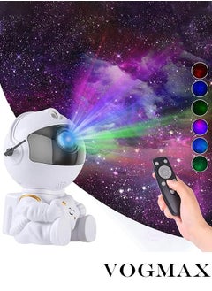 VOGMAX Muti-Color Sitting Astronaut Projector Ocean Wave Star Light Galaxy Projector Baby led Astronaut Lamp Starry Night Light  - Image 1