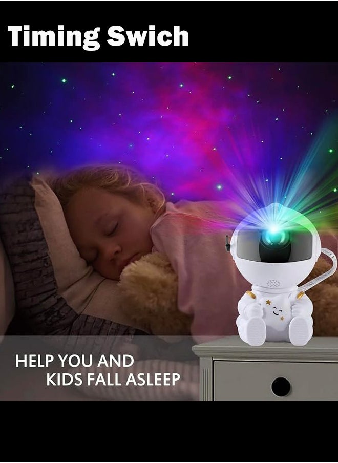 Muti-Color Sitting Astronaut Projector Ocean Wave Star Light Galaxy Projector Baby led Astronaut Lamp Starry Night Light