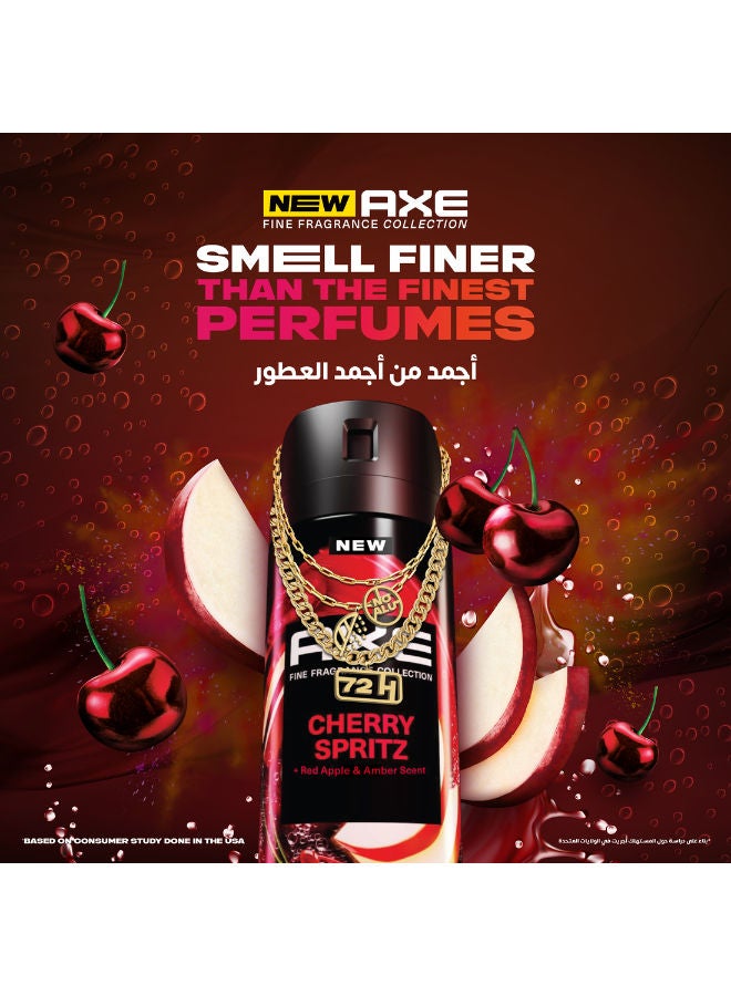 Axe The Premium Body Spray Collection for Men, Cherry Spritz, Red Apple and Amber Scent, 72H Fresh - Image 3