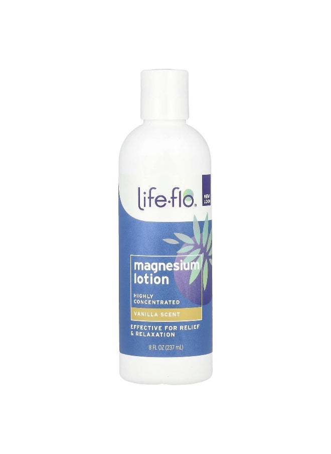 Life-flo Life-flo, Magnesium Lotion, Vanilla, 8 fl oz (237 ml)  - Image 1