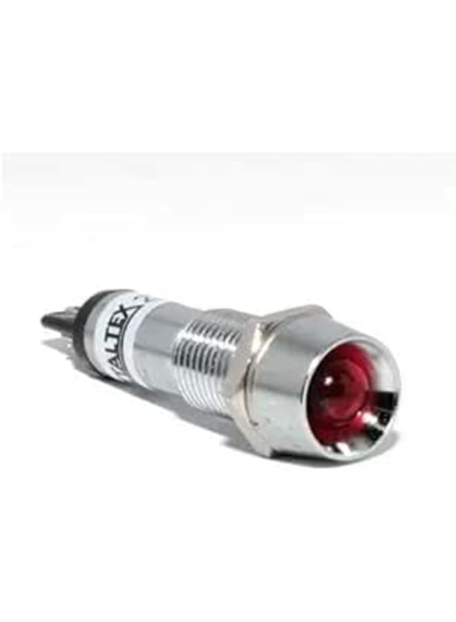 Red Metal LED 12V (2PCS)