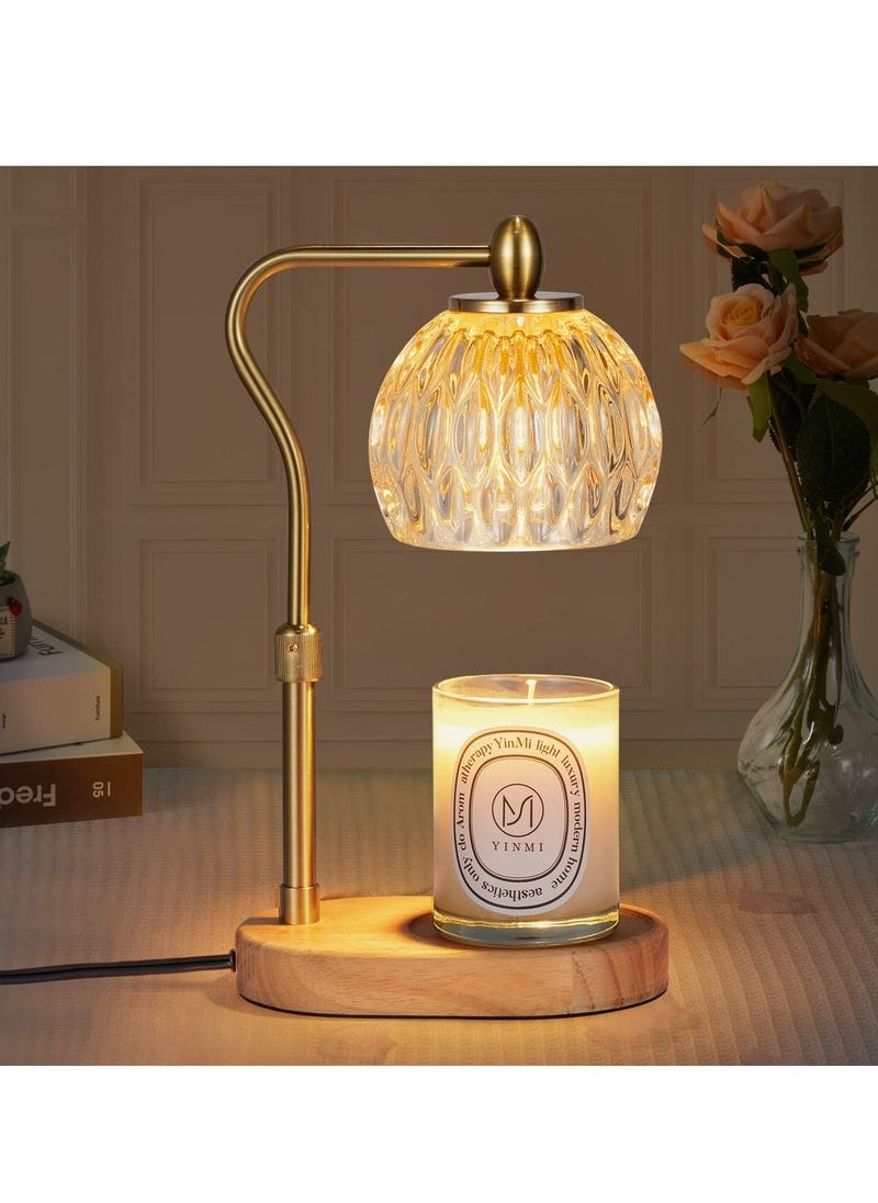 Captaintech Candle Warmer, Candle Warmer Lamp with Timer & Dimmer Candle Warmer Height Adjustable Scented Candles, Candle Warmer with Bulbs for Home Decor  - Image 1