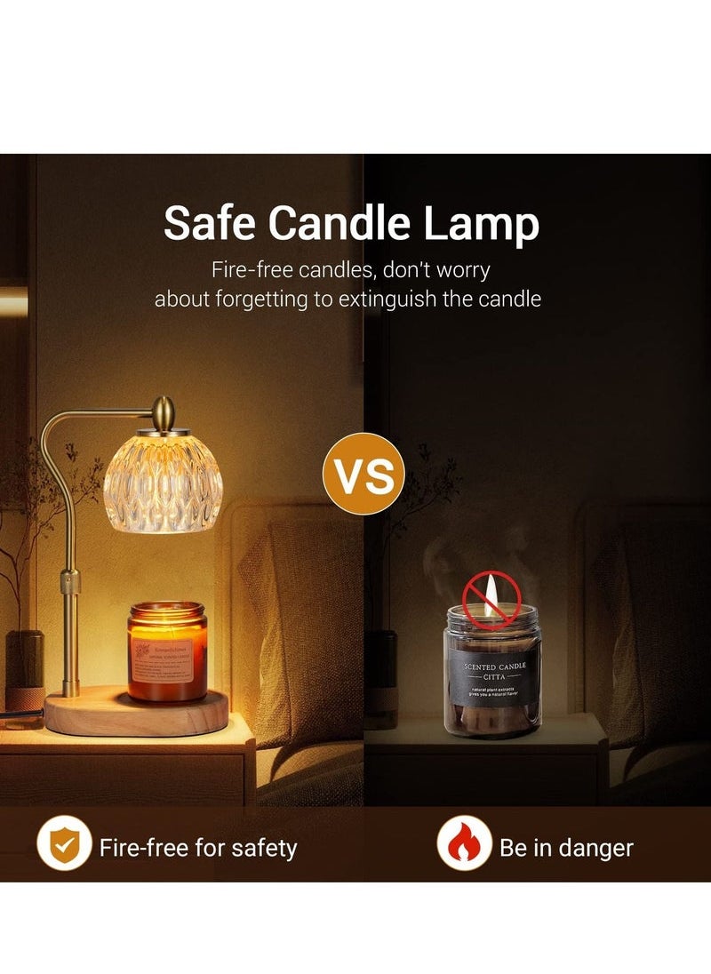 Captaintech Candle Warmer, Candle Warmer Lamp with Timer & Dimmer Candle Warmer Height Adjustable Scented Candles, Candle Warmer with Bulbs for Home Decor  - Image 4