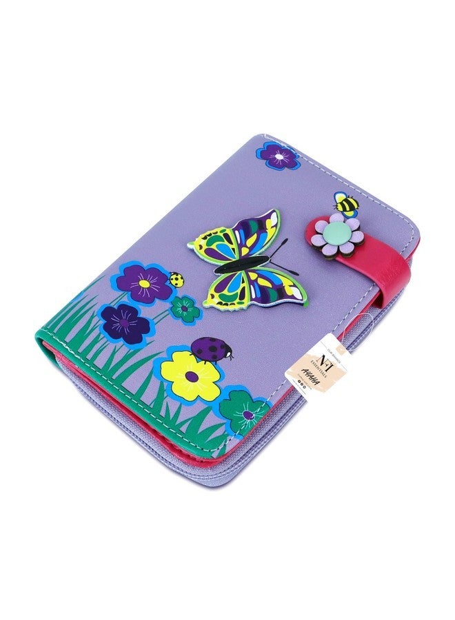 NFI essentials Small Wallet for Women, PU Leather Printed Mini Zipper Wallet for Girls, Credit Card Holder Organizer Coin Purse for Girls - Image 3