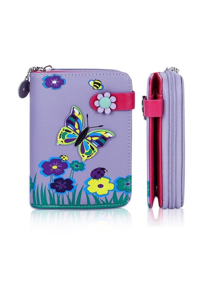 NFI essentials Small Wallet for Women, PU Leather Printed Mini Zipper Wallet for Girls, Credit Card Holder Organizer Coin Purse for Girls - Image 1