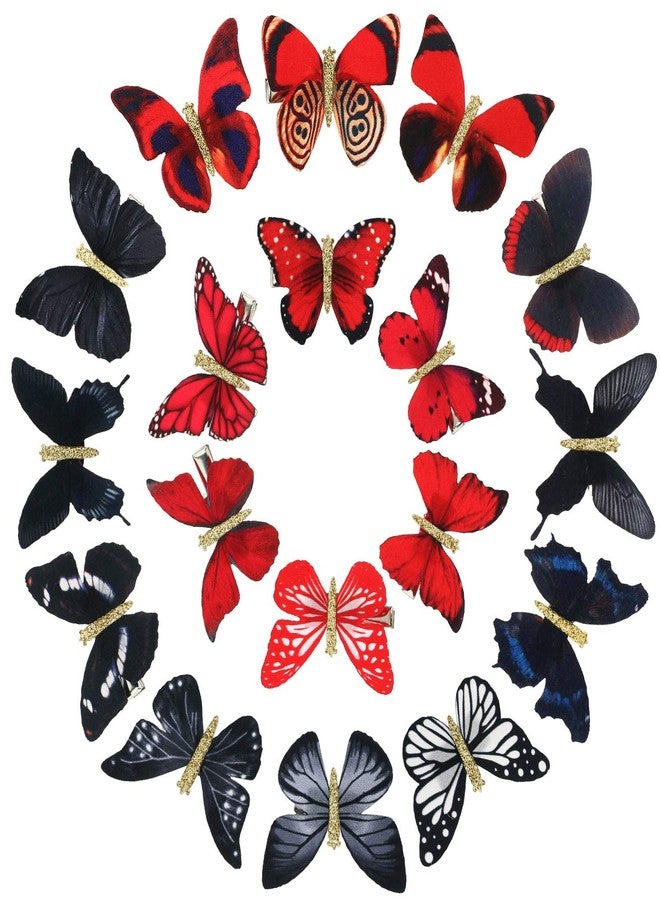Boao 18 Pieces Glitter Butterfly Hair Clips for Girls Teens Women Hair Accessories (Trendy Styles) - Image 1