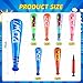 Seematn 100 Pcs Mardi Gras Throws Bulk Pow Inflatable Baseball Bats 17 Inch Inflatable Blow up Bats for Kids Carnival Game Prizes Bulk Carnival Hero Sports Prizes Favors Mixed Color - Image 4