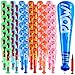 Seematn 100 Pcs Mardi Gras Throws Bulk Pow Inflatable Baseball Bats 17 Inch Inflatable Blow up Bats for Kids Carnival Game Prizes Bulk Carnival Hero Sports Prizes Favors Mixed Color - Image 2