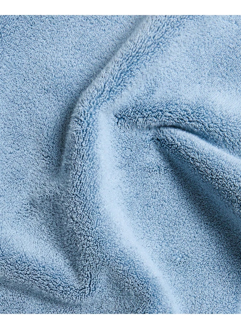 تى ام هوم دواسة حمام فندقية فاخرة من TM HOME – قطن طبيعي 100% عالي الجودة – لون أزرق أنيق ومنعش – مقاس 50×80 سم – امتصاص فائق وسرعة في الجفاف بملمس ناعم ولمسة فخامة فندقية - Image 3