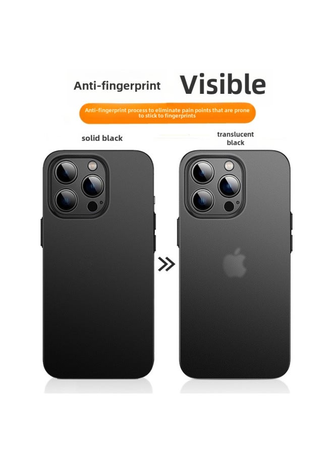 For IPhone15 Ultra-thin Frosted Phone Case Apple 16promax Advanced 14 Sense Protective Case 13 Simple-Color:Ultra-thin Frosted Soft Shell ]-Applicable Model:iPhone16