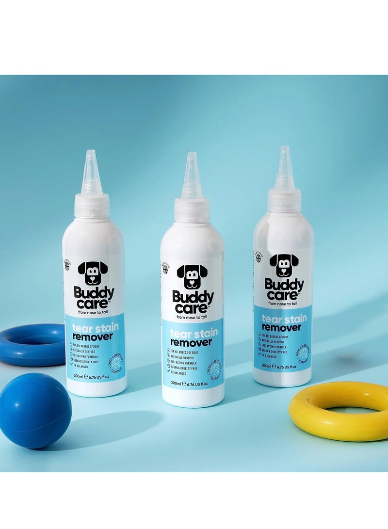 بادي مزيل البقع المسيل للدموع للكلاب من بادي كير مزيل البقع المسيل للدموع سريع المفعول للكلاب تركيبة متوازنة بدرجة حموضة مشتقة طبيعيًا 200 مل - Image 5