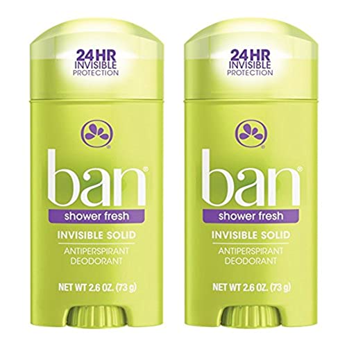 Ban Deodorant 26 Ounce Invisible Solid Shower Fresh 76ml 2 Pack - Image 1