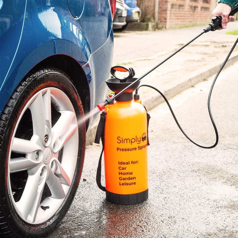 SIMPLY PPS05 Portable 5L Pressure Washer - Lightweight & Durable for Vehicles, Gardens & Decking - Image 3