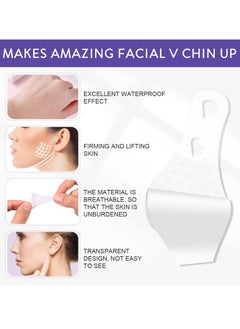 SYOSI Facial Lifting Tape, Invisible Waterproof Skin Tightening Beauty Tools 40 Pieces of Facial Lifting Tape and Tape Invisible Facial Wrinkle Patches with 3 Lifting Elastic Bands Female Facial V line  - Image 2