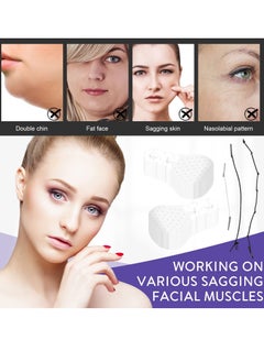 SYOSI Facial Lifting Tape, Invisible Waterproof Skin Tightening Beauty Tools 40 Pieces of Facial Lifting Tape and Tape Invisible Facial Wrinkle Patches with 3 Lifting Elastic Bands Female Facial V line  - Image 3